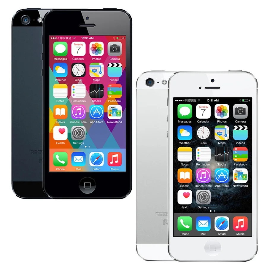 Apple iPhone 5 разблокированный сотовый телефон 16& 32& 64GB двухъядерный 1GHz 3g wifi gps 8MP 1080P 4," ips