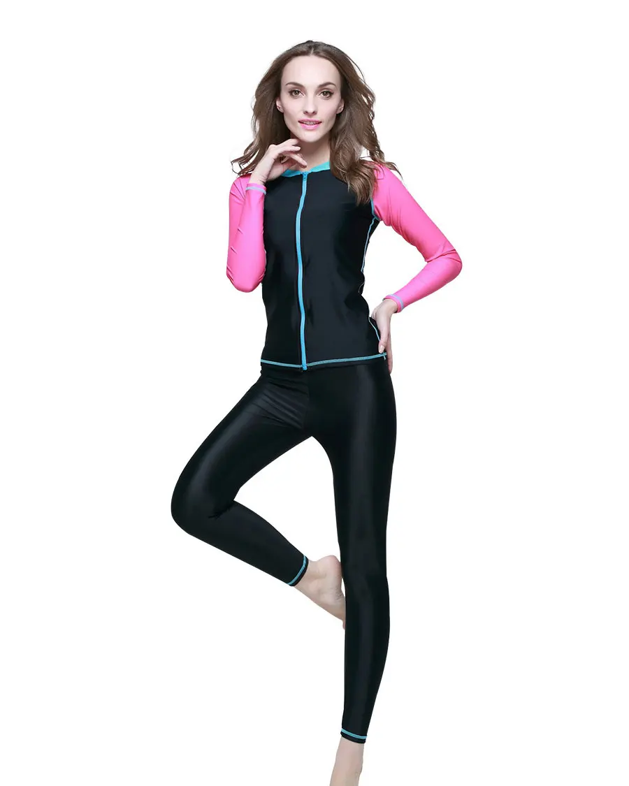 Рубашка с длинным рукавом Rashguard 2017 и длинные леггинсы базовые колготки из кожи