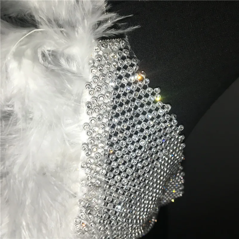 FestivalQueen модный серебряный горный хрусталь вечерние топы женские летние сексуальные глубокий v-образный вырез блестящие бриллианты пляжный ночной клуб cami Топы