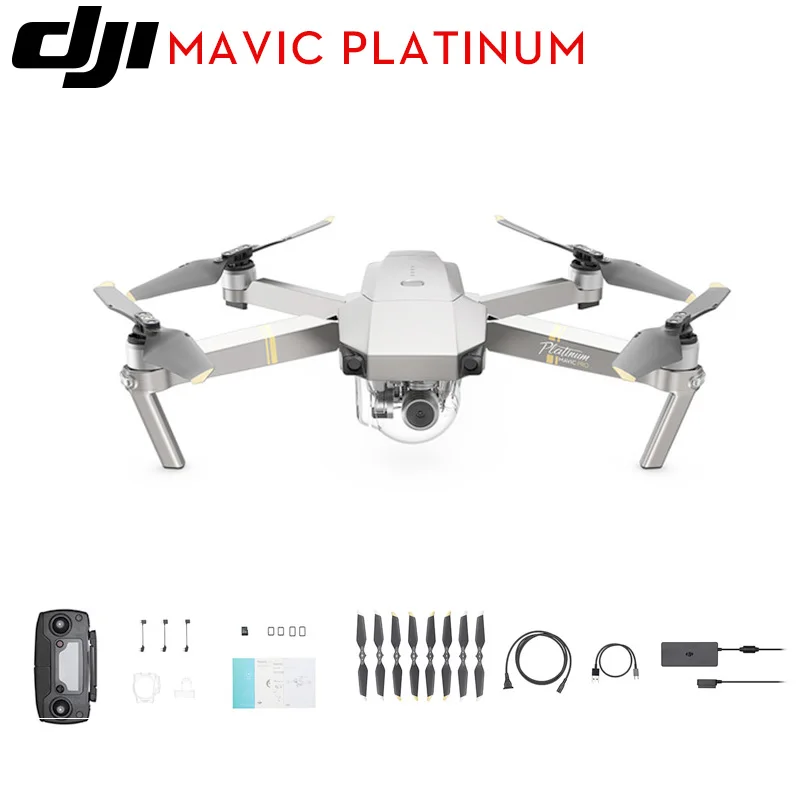 Дрон DJI Mavic Pro/Mavic Pro Combo Platinum FPV с камерой 4K видео 1080p RC вертолет Время полета 30 минут открытый ящик