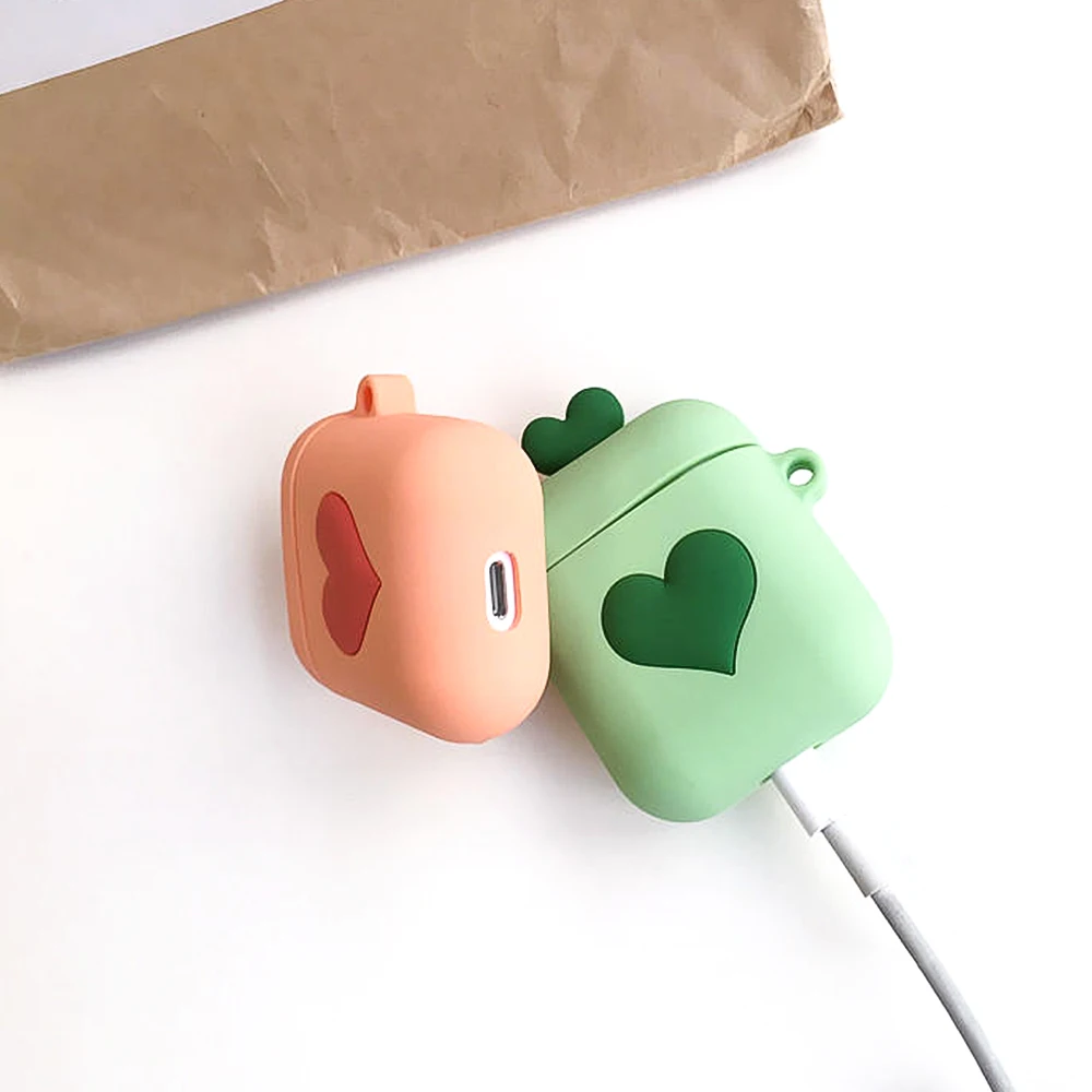 

LAUFH LIFE Candy Luxury Earphone Case for Silicone Airpods Case Cute Heart Earphone Case For Apple Airpods Case Cute
