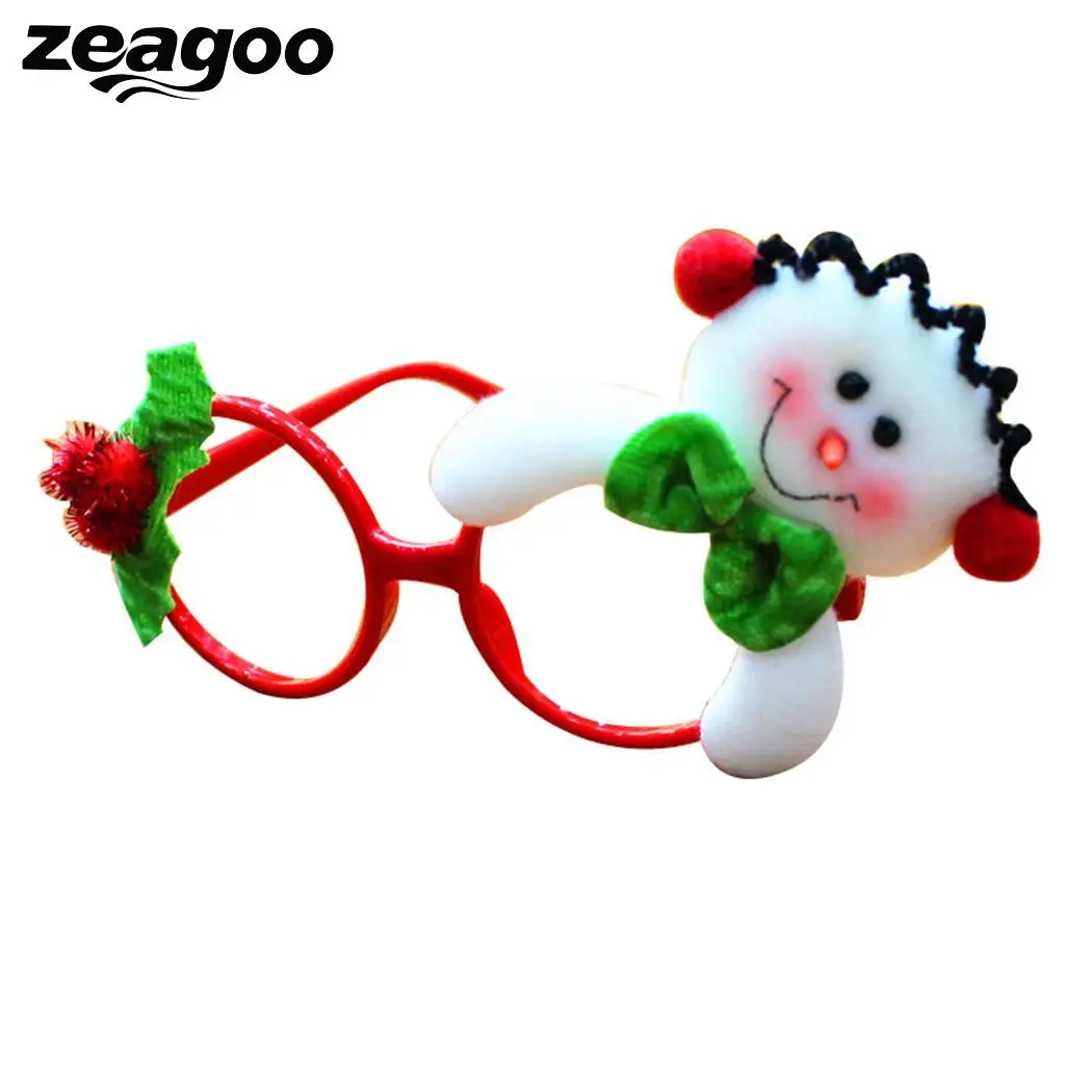 Рождественский необычный Милый старый человек Снеговик рога очки повседневные