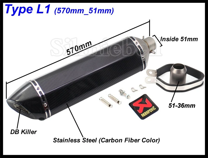 Akrapovic глушитель мотоцикла Escapamento Universel для nmax CRF 230 Z750 CB400 ER6N GY6 с глушителем Escape Moto