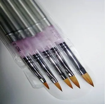 

Free Shipping -Wholesale Detachable #8 Pure Kolinsky Sable Professional Nail Art Acrylic Brush 20pcs/lot