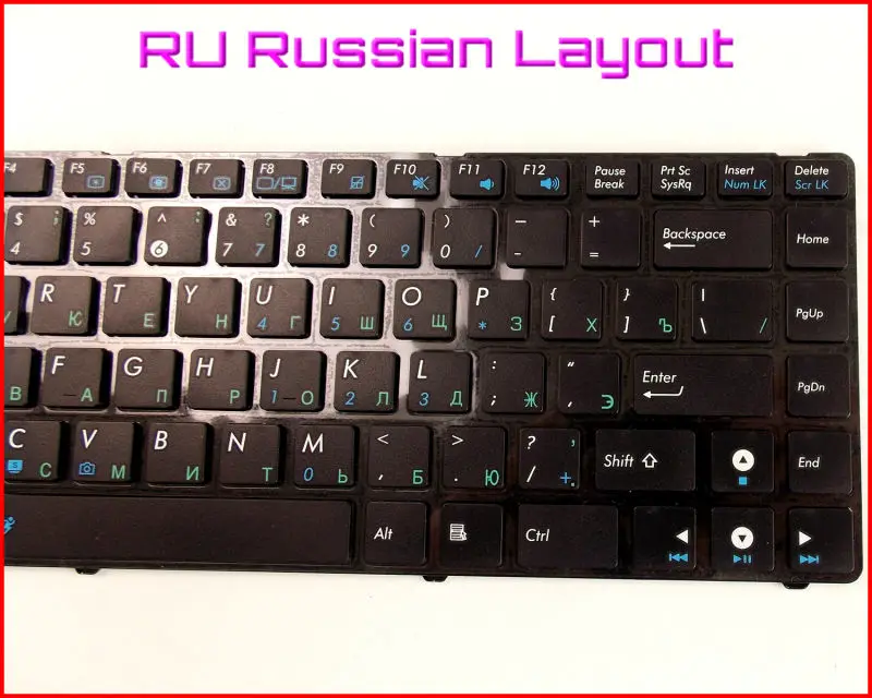 Новая русская клавиатура для ноутбука ASUS X84EI X84EL X84H X84EB X84L X43B U31 U31J U31F U31S U35J U41J с