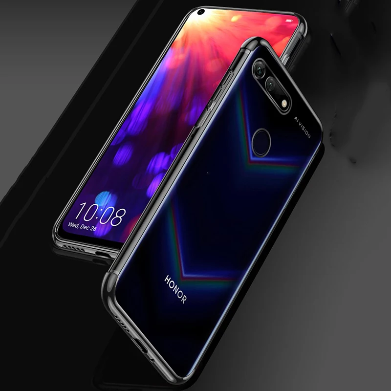 EXUNTON для huawei Honor V20 P Smart 2019 покрытие Мягкий противоударный ультра тонкий бампер