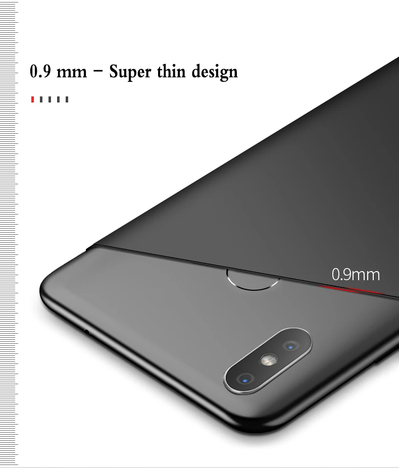 Матовый ультратонкий жесткий пластиковый чехол-накладка для Xiaomi mi mix 2s матовый