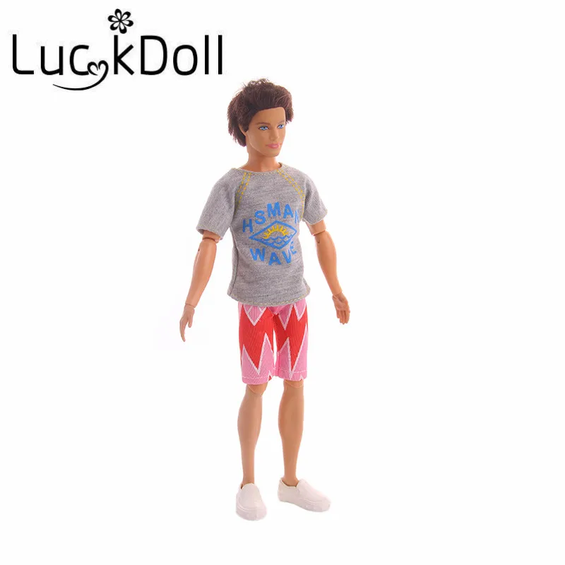 LUCKDOLL футболка и штаны костюм одежда аксессуары для куклы Кена подарочные кукол |
