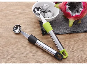 1 шт. креативный фруктовый резьба арбуз балер мороженое копать мяч ложка DIY инструмент для ассорти из холодных блюд KX 259