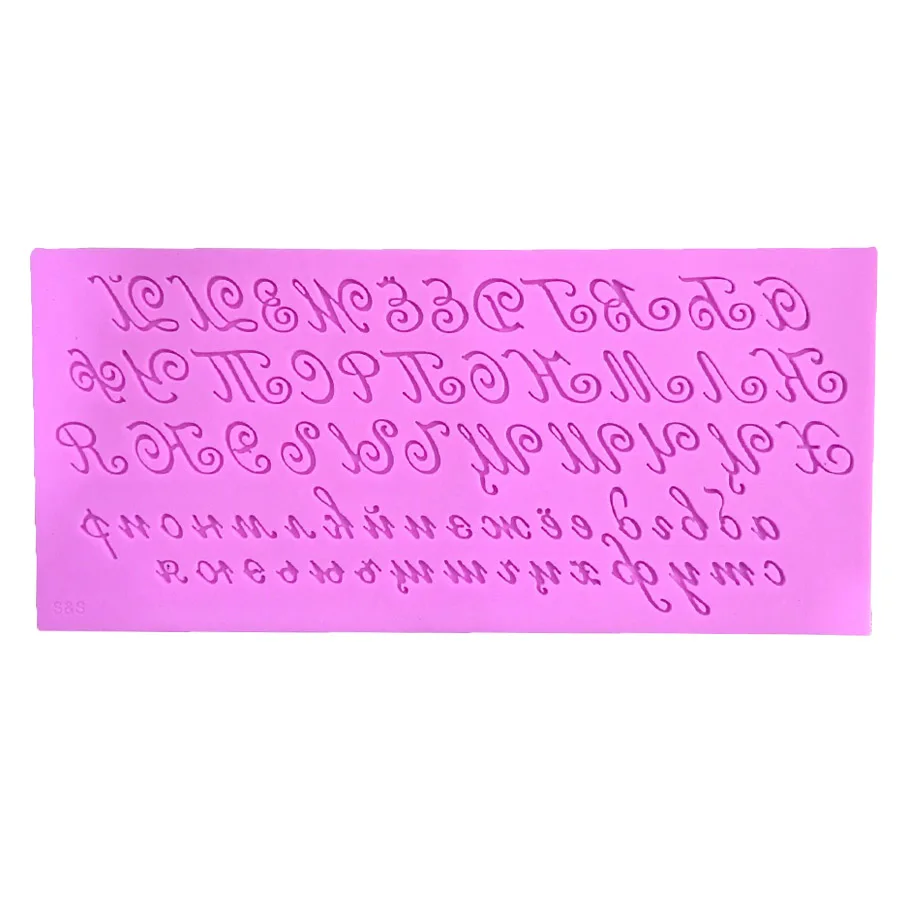 DIY эпоксидная смола буквенно-цифровой характер силиконовые формы помадки