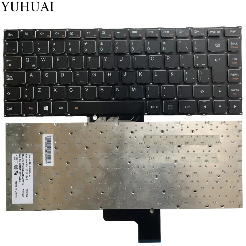 Новая латинская Клавиатура для ноутбука LENOVO ideapad U430 U430P U330 U330P U330T Клавиатура для ноутбука без подсветкой без рамки