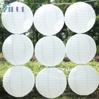 Zilue 10 шт. белый бумажный фонарь для дня рождения, свадьбы, вечеринки, Декор, подвесной фонарь-шар, сделай сам, ремесло, Lampion принадлежности для вечеринки на открытом воздухе