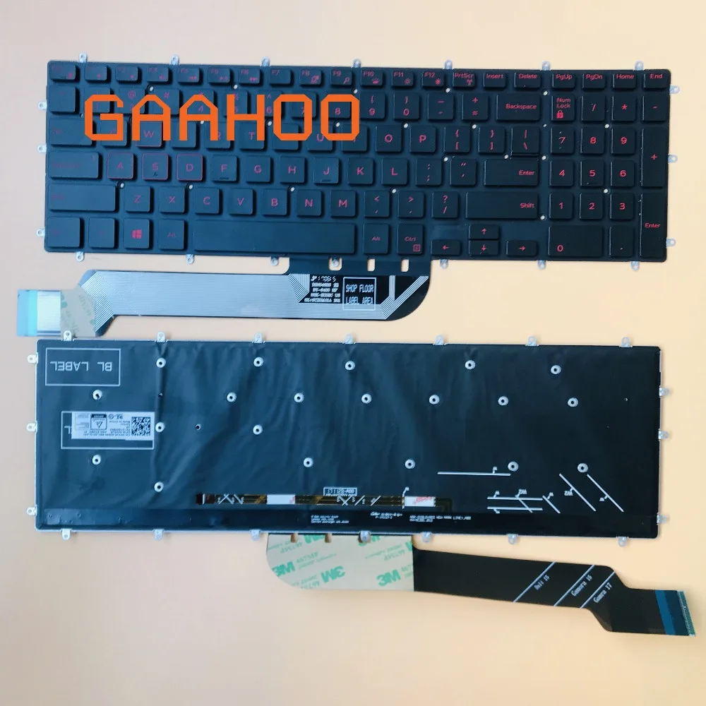 Клавиатура ноутбука US для Dell Inspiron15 7567 7566 7577 GAMING15 GAMING17 G3 G5 G7 ноутбук с подсветкой