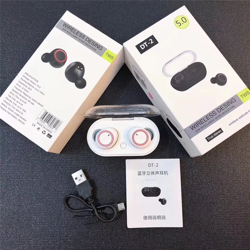 TWS 5,0 Bluetooth наушники 3D стерео беспроводные наушники с двойным микрофоном BT 5,0 In-наушники с системой Handsfree спортивные бутоны