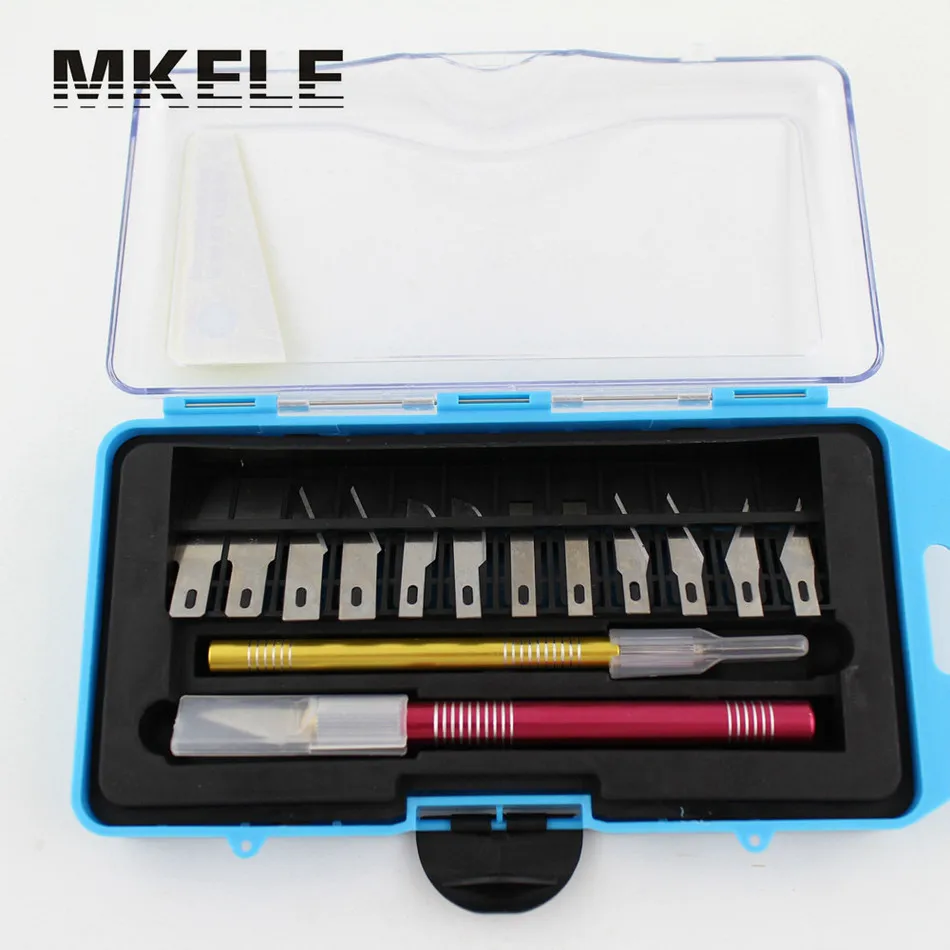 

makerelectric Carving Gravers Wood Steel Multi-purpose 12 Blades Sculptural Chisel Hobby With Case Karambit Cs Go Ganzo Knife