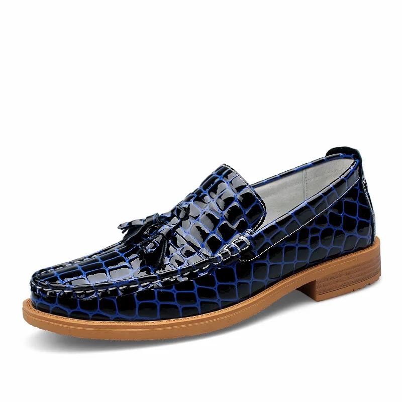 Europe Mens Shoes Genuine Leather Mocassins New Designer Man Zapatillas Hombre Size 38 to 44 Blue Black | Обувь