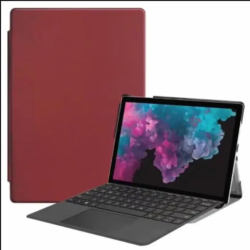 Роскошные кожаные флип Стенд тонкий Обложка, кожаный чехол для microsoft Surface Pro 4 Pro 5 6 12," планшеты 12,3 дюймов+ ручка