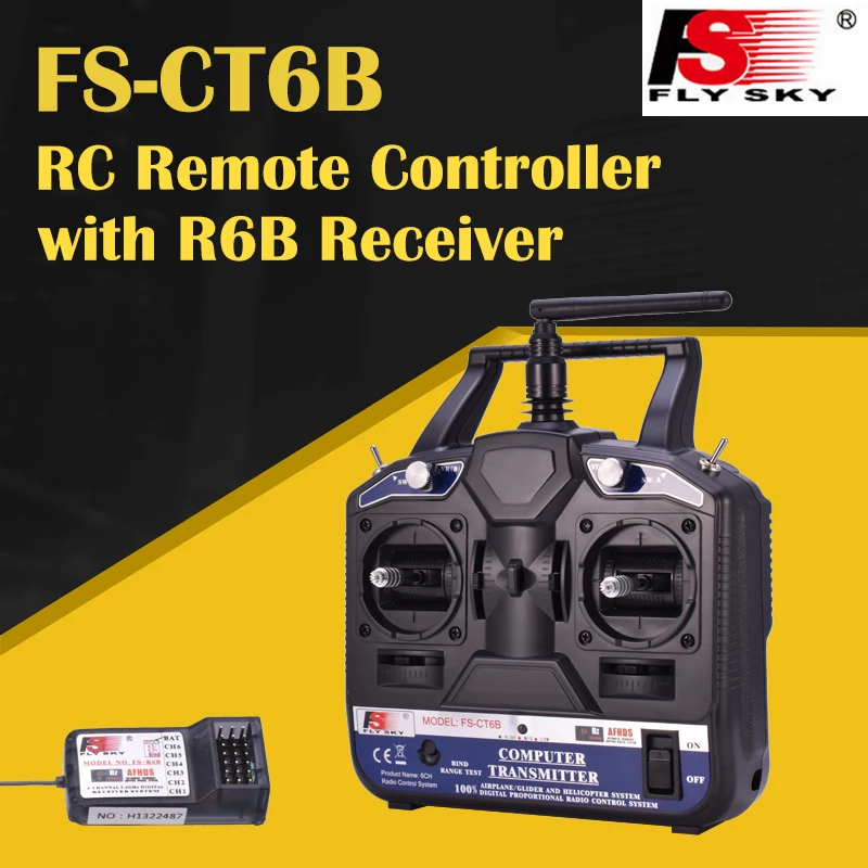 Радиосистема FlySky FS CT6B 2 4G 6CH (TX + RX R6B) RC 6 канальный передатчик приемник|Детали и