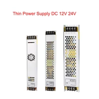 ultra thin led switch power supply dc 12v25a 24v10a lighting dc transformers 150w 200w 300w ac190 240v led driver for led strips