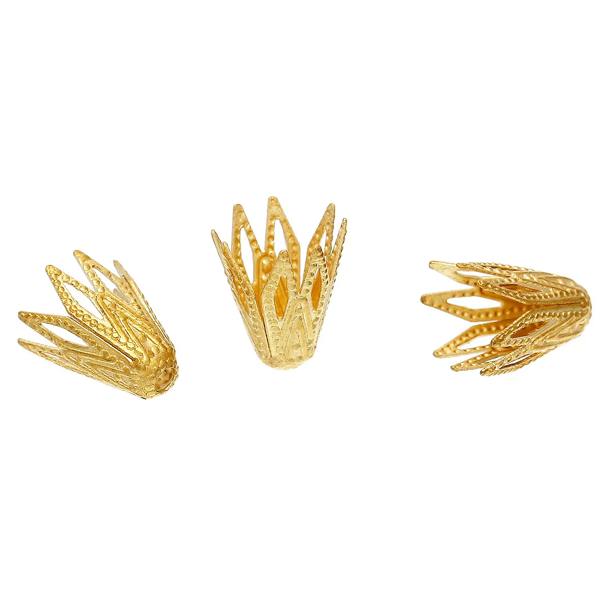DoreenBeads латунные шарики с цветами латунный тон (подходит для 8 мм бусин) цветочным