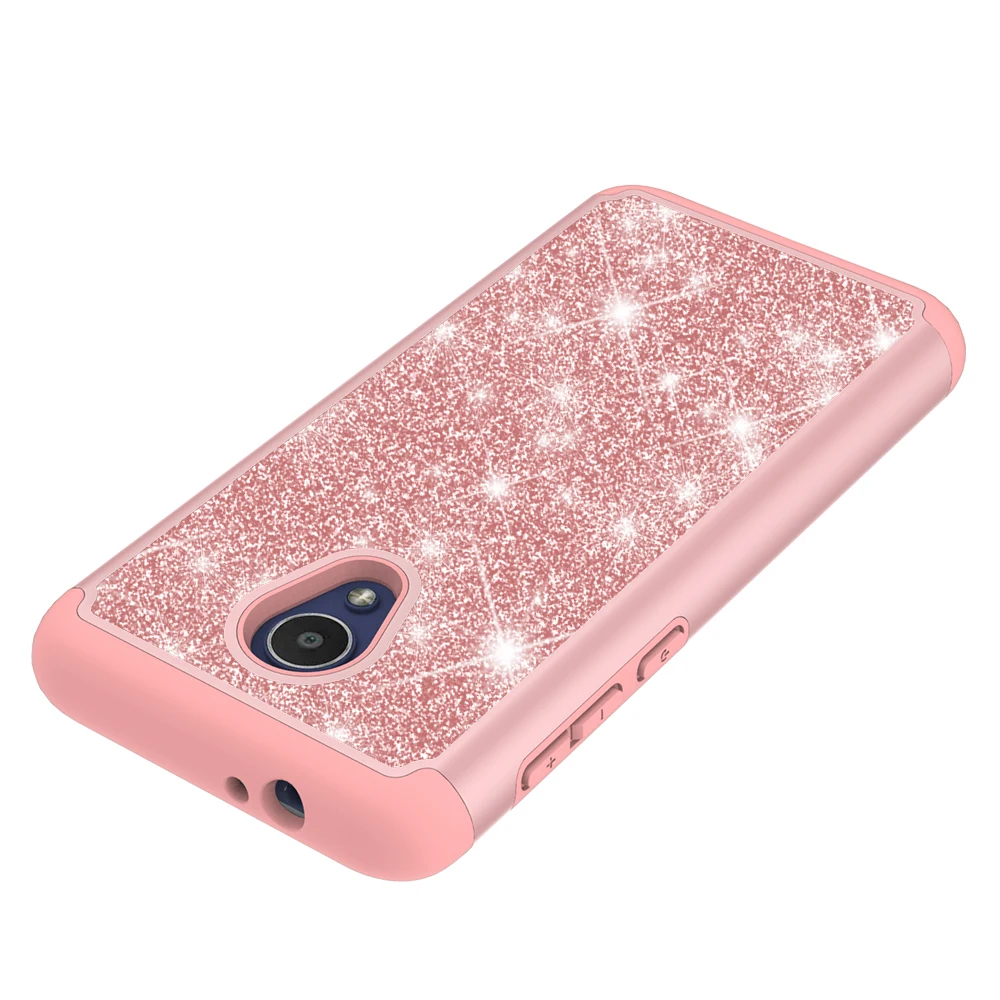 HYYGEDeal 2 в 1 Блестящий противоударный ТПУ + PC мягкий чехол для Alcatel 1X Evolve/TCL LX/IdealXtra 2018