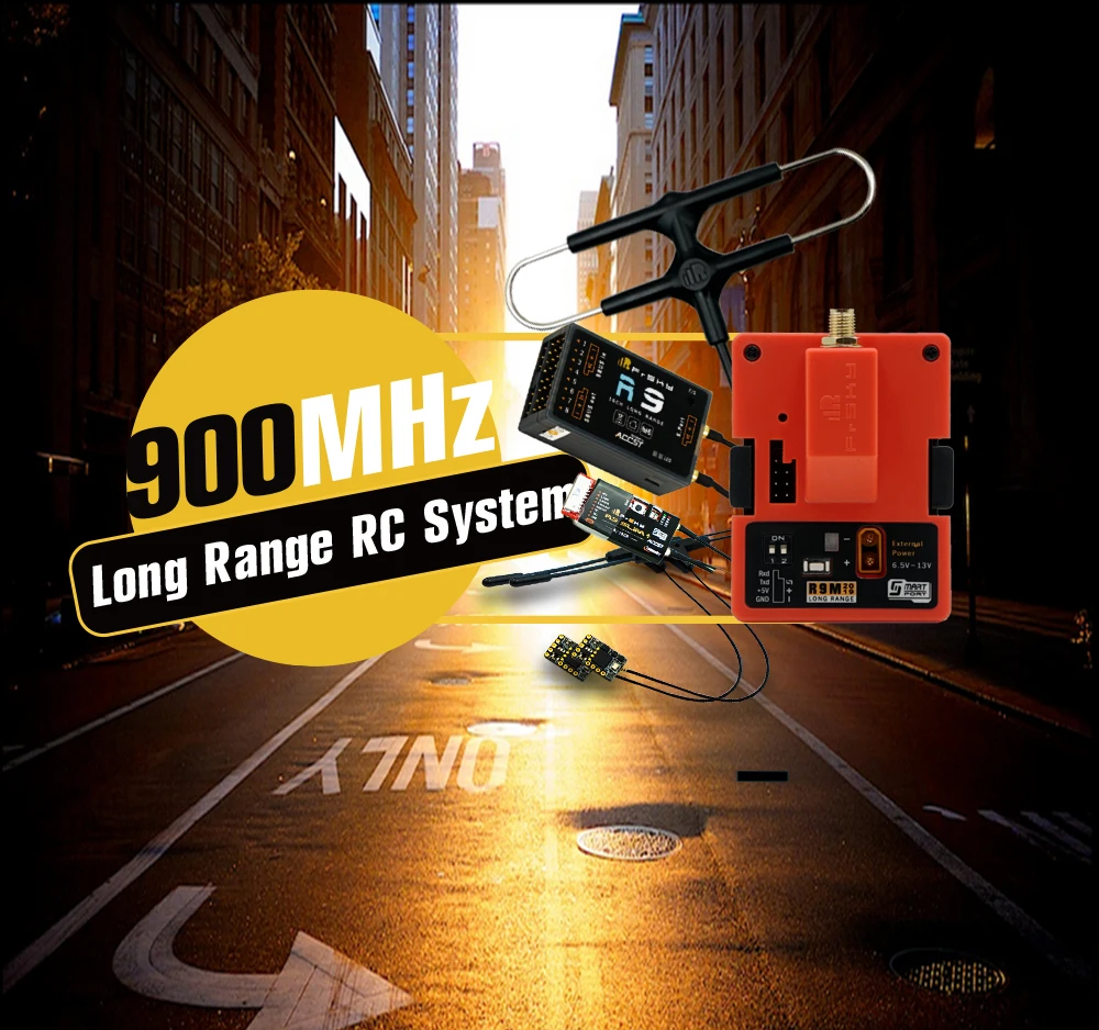 Модуль FrSky R9M с R9MM R9Mini R9 Slim+ R9 приемник с установленными антеннами Super 8 и T