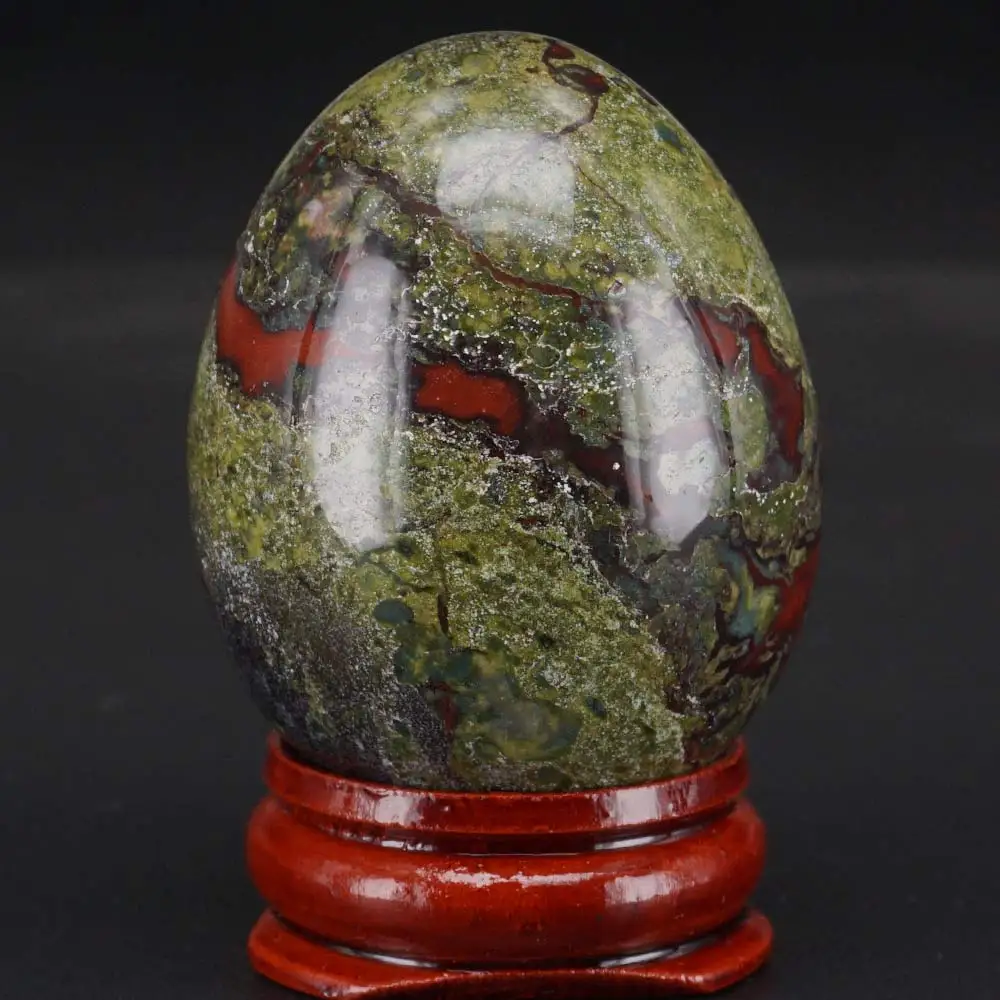 Dragon Blood Stone Природный драгоценный камень кристалл рейки лечебная Сфера Йони массаж яйцо коллекция домашнего декора - Цвет: Dragon Blood Stone