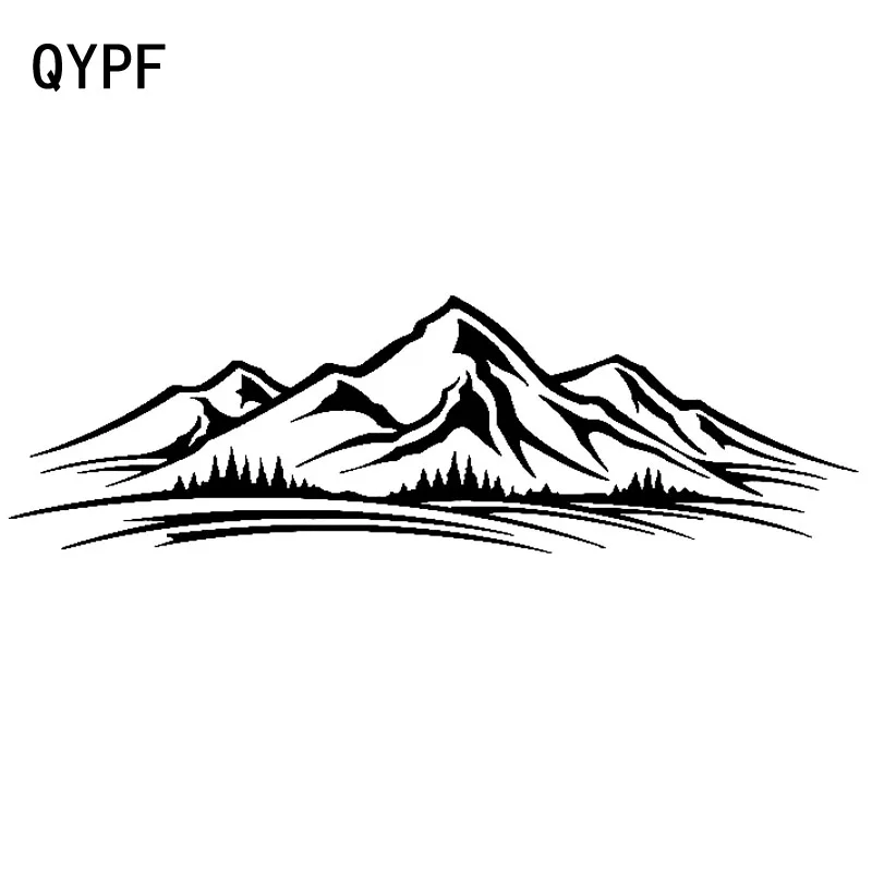 

QYPF, 19,9 см * 6 см в горе, заполненный неровностями и вырезами, виниловая Автомобильная наклейка, красочная наклейка на окно, фотография
