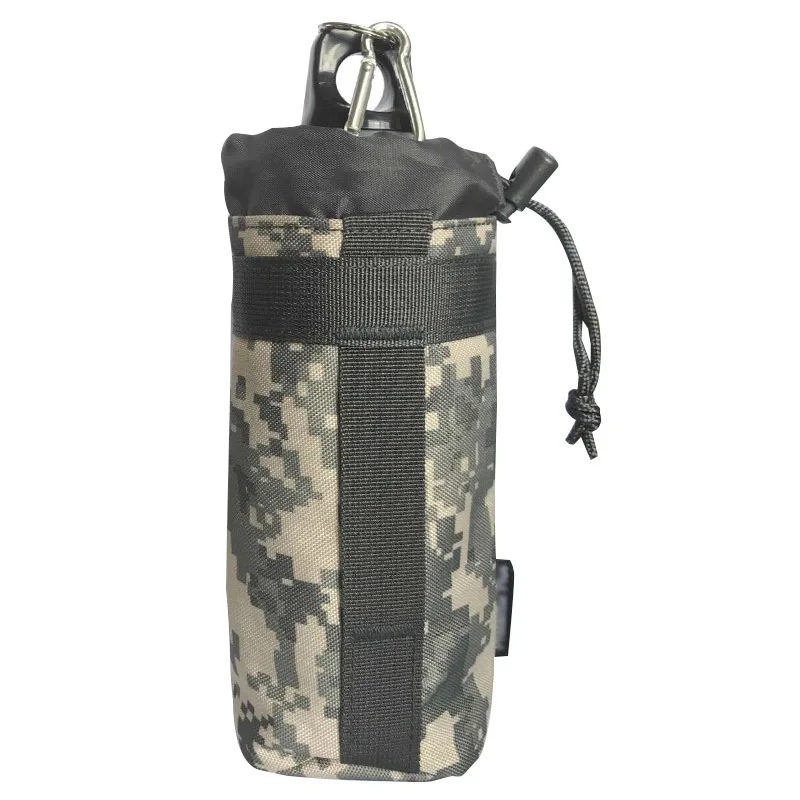 SINAIRSOFT MOLLE система армейская прочная бутылка для воды d-кольцо держатель шнурок мешок Открытый тактический военный бутылка для воды сумка - Цвет: ACU