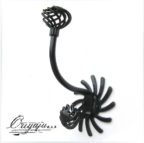 

Black G022 modern European rural coat hook hanging cage, wrought iron hook