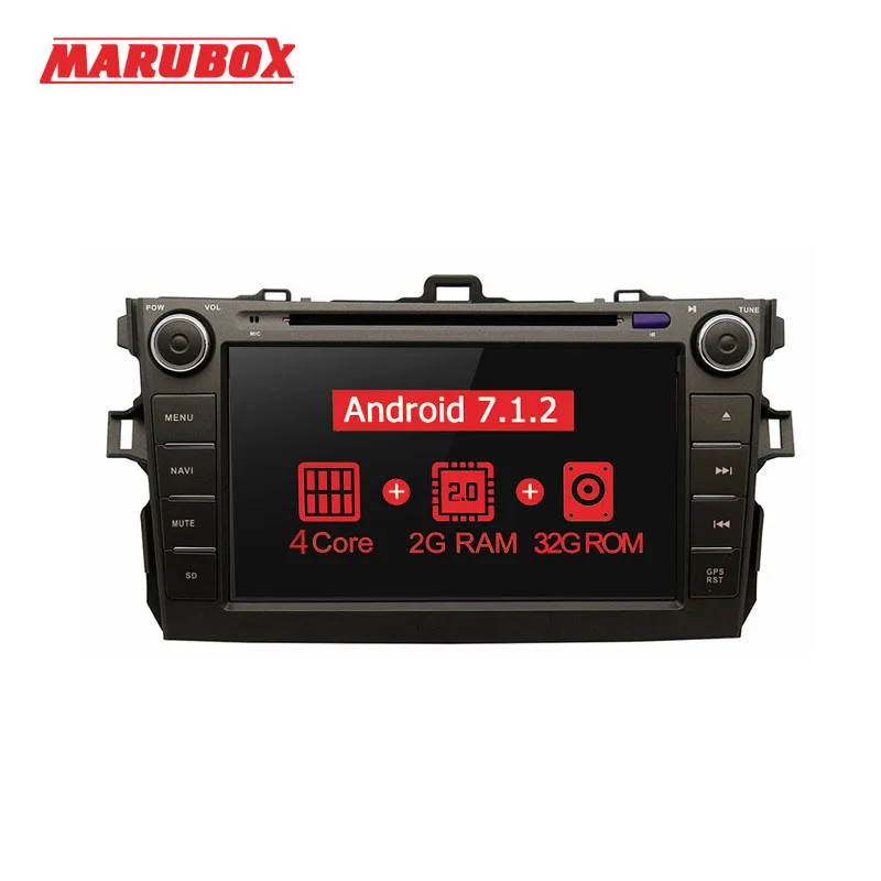 MARUBOX 8A105MT3 автомобильный мультимедийный плеер для Toyota corolla 2007 2011 четырехъядерный