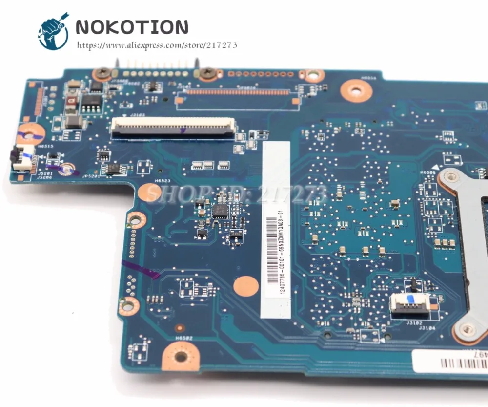 NOKOTION H000043480 основная плата для ноутбука Toshiba Satellite L870 C870 L875 17,3 дюймов HM76 UMA DDR3