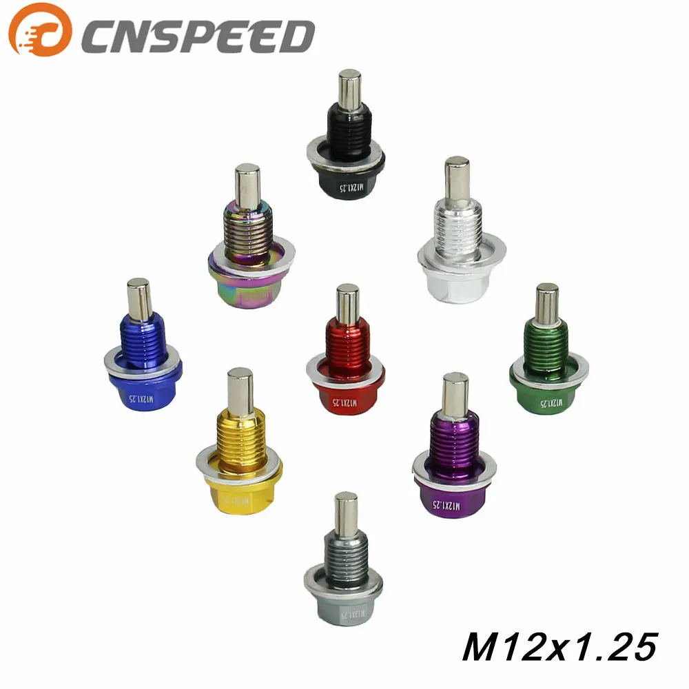 CNSPEED M12 * 1 25 мм Магнитная дренажная масляная пробка/сливная пробка для масла