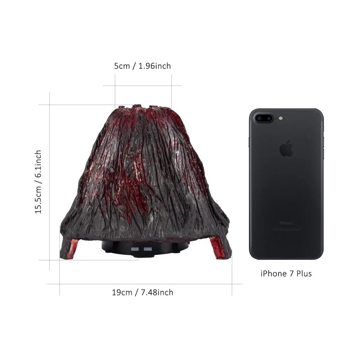 LED 7 меняющий цвет креативный вулкан увлажнитель воздуха Эфирное масло