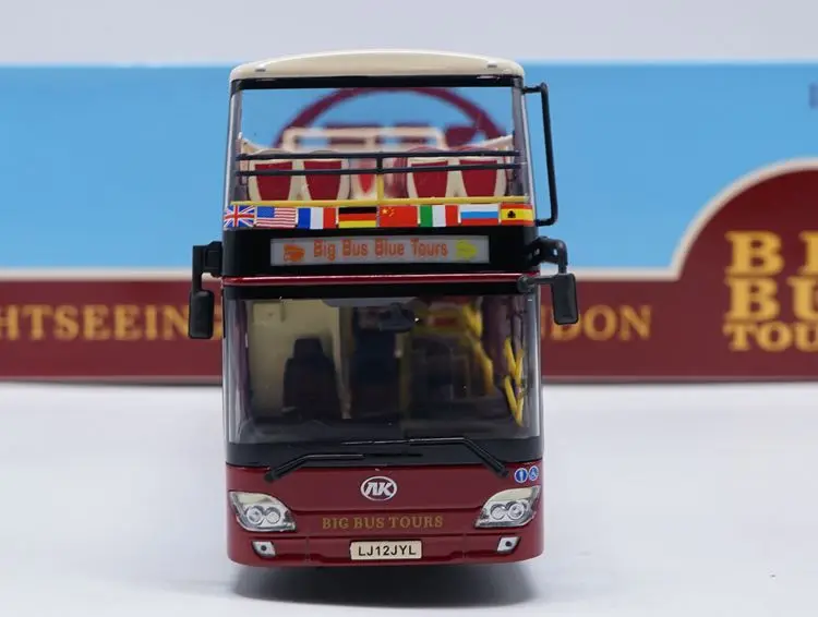 Редкий сплав модель 1:43 Ankai двухэтажный большой автобус экскурсия по Лондону