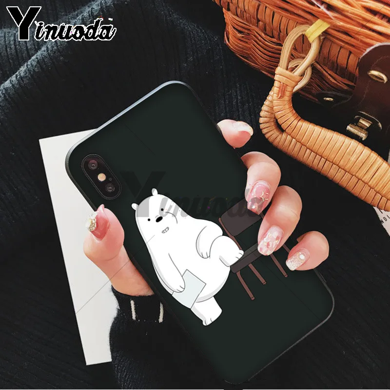 Yinuoda Мы Голые Медведи miniso Coque чехол для телефона для iPhone 6S 6plus 7plus 8 8Plus X Xs MAX 5 5S XR