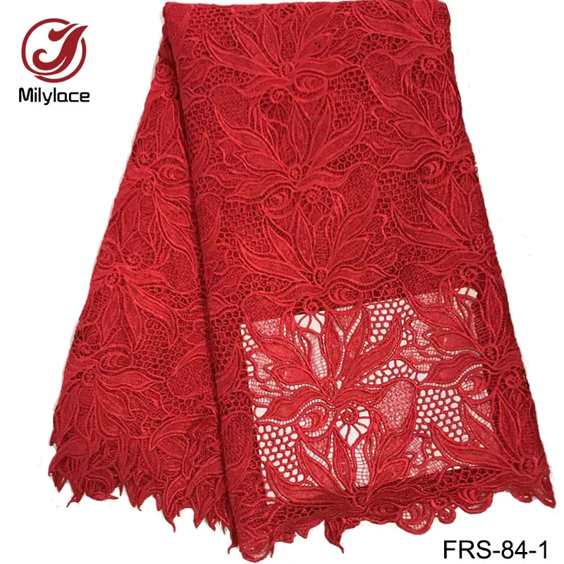 2017 качество гарантировано нигерийское гипюровое кружево Королевский синий шнур