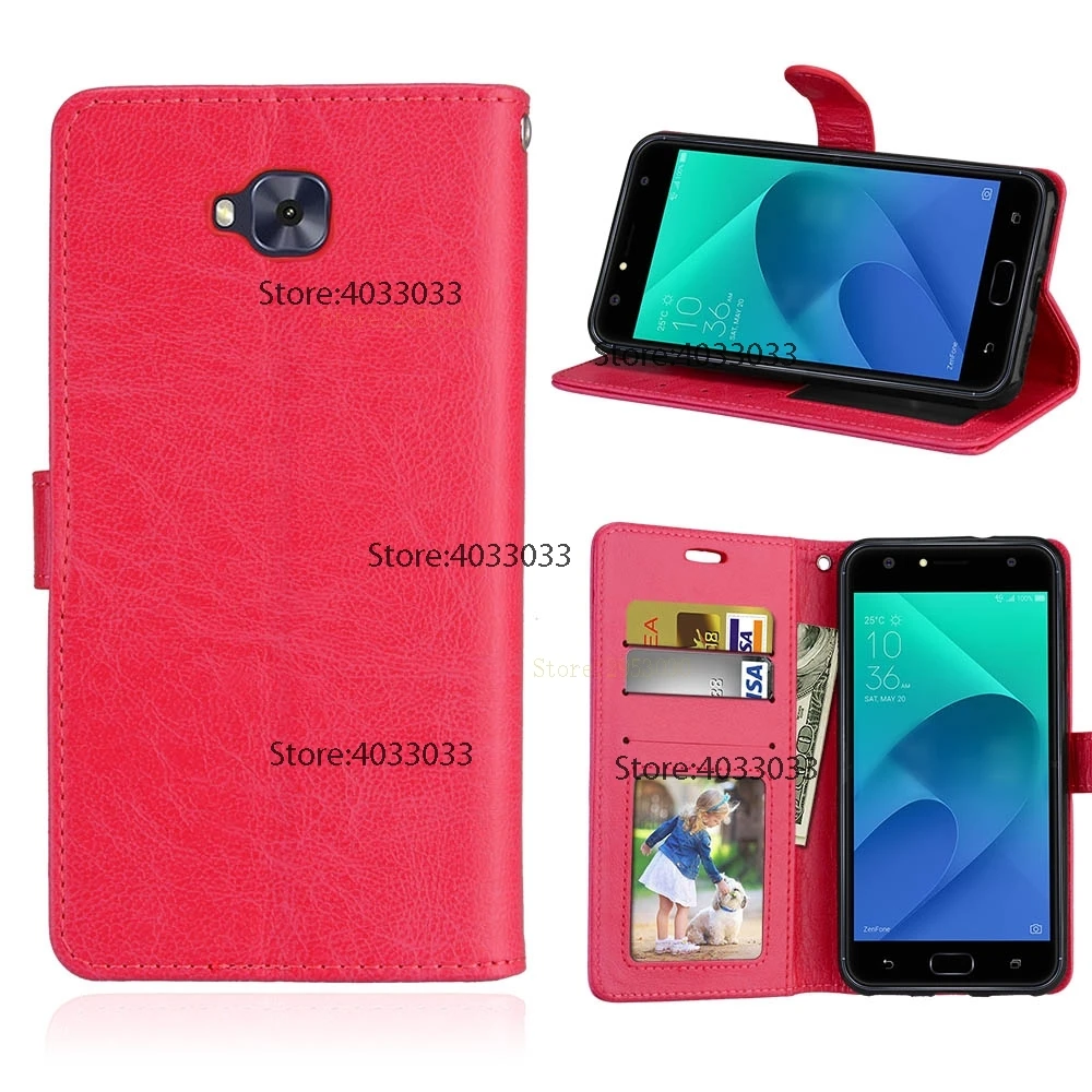 Флип чехол для Asus ZenFone 4 ZD553KL ZD 553KL ZD553 KL бампер ZenFone4 селфи Глобальный 553 телефон