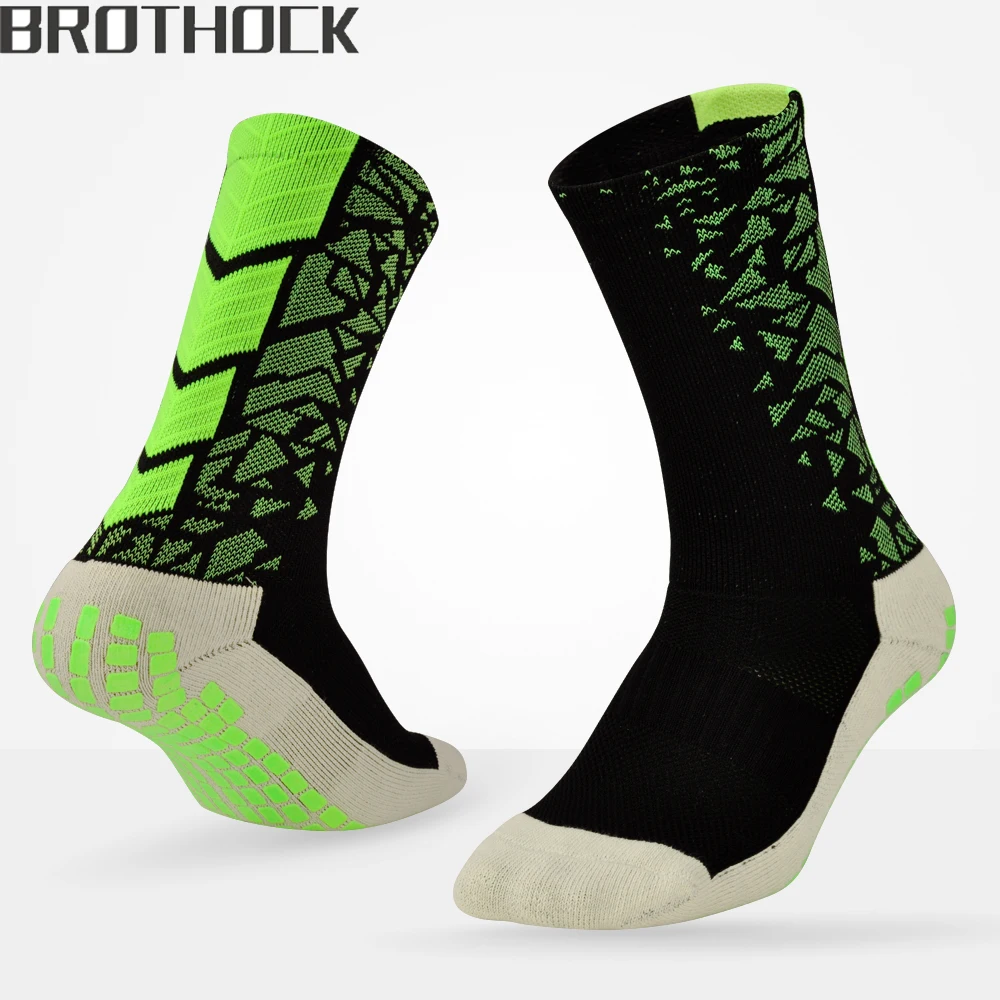 Противоскользящие мужские спортивные носки Brothock толстые нескользящие с