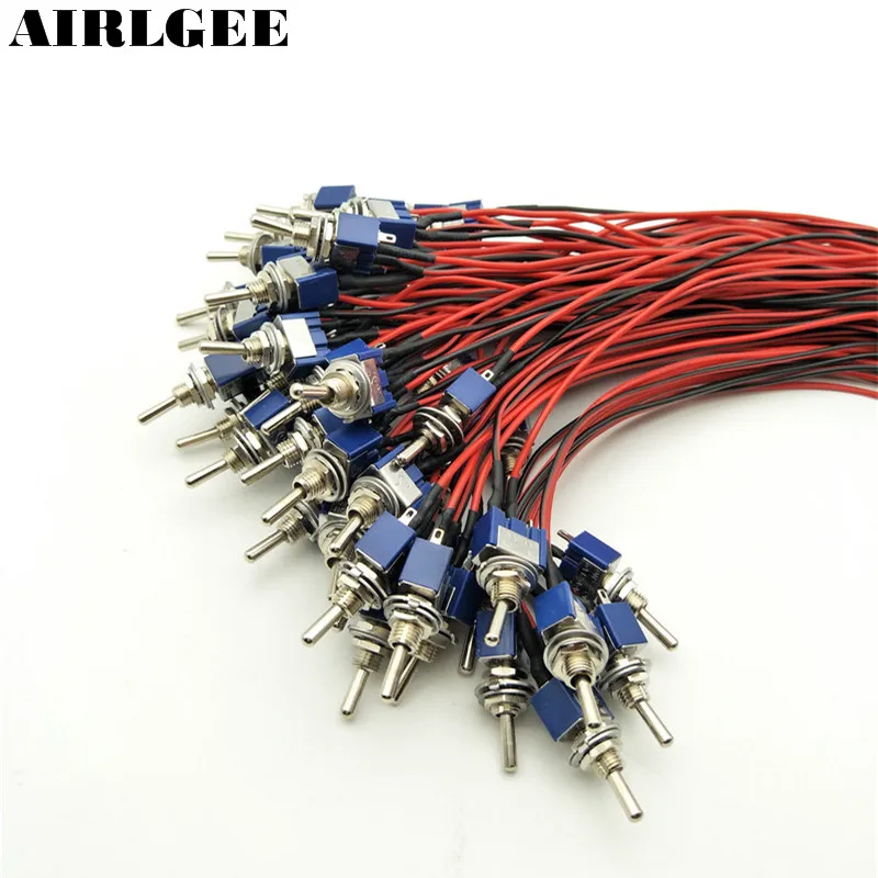 Проводной запирающий переключатель SPDT для мотоцикла 50 шт. с кабелем переменного