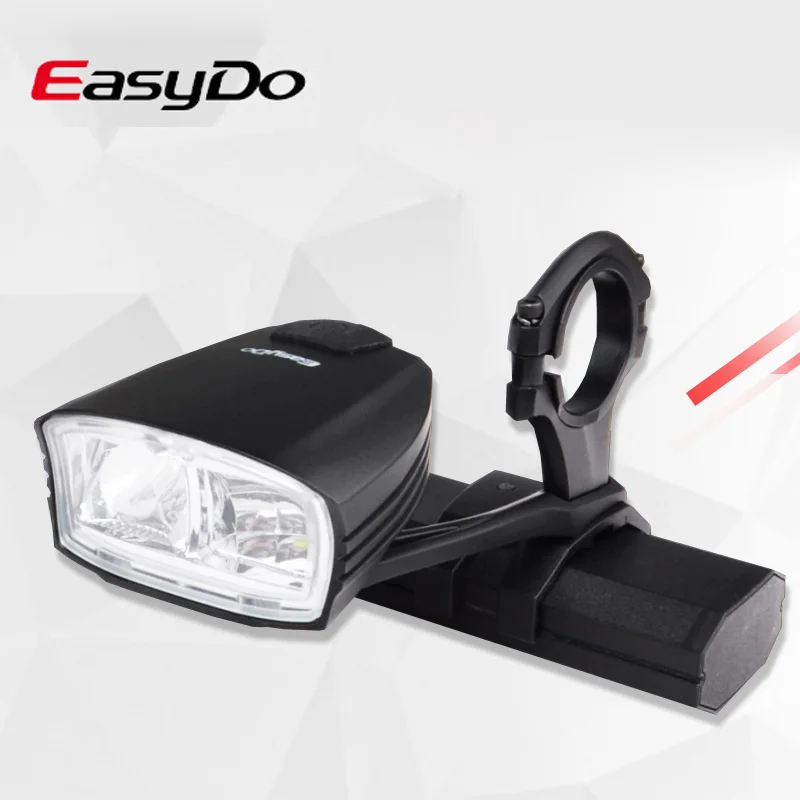 Black EasyDo умная велосипедная фара с дальним/ближним лучом MTB дорожный велосипед USB перезаряжаемая передняя фара водонепроницаемый велосипедный фонарик - Цвет: Black
