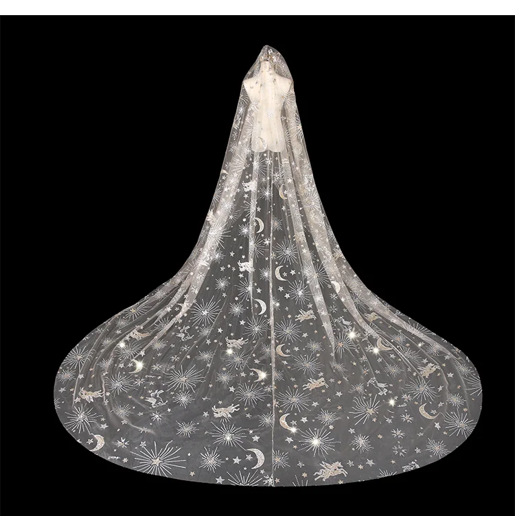 New Gorgeous 2019 3.5M White/Ivory Beautiful Cathedral Length Lace Edge Wedding Bridal Veil With Comb Accessories |