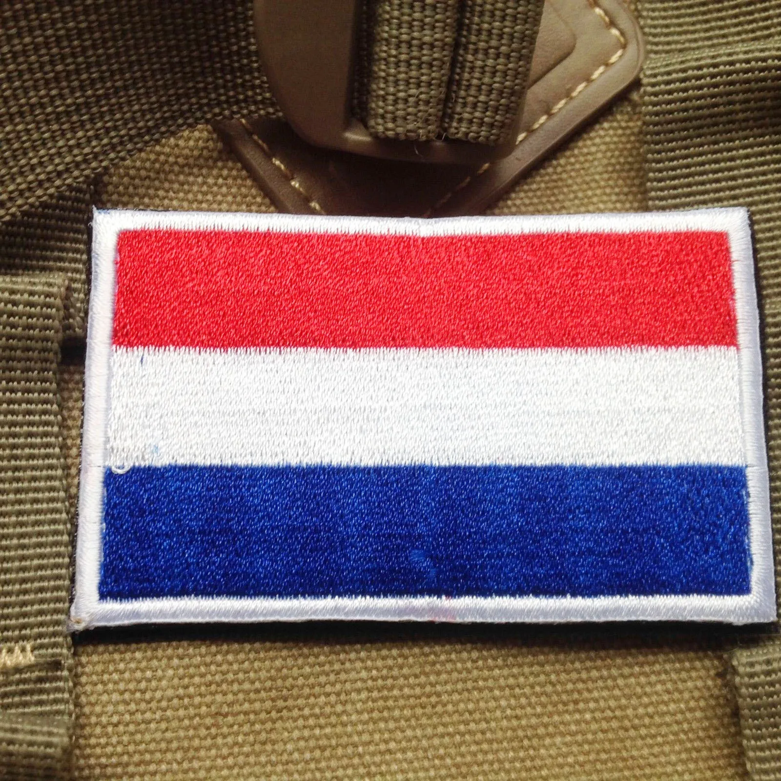 Голландский национальный флаг Нидерландов Волшебная наклейка обруч и петля