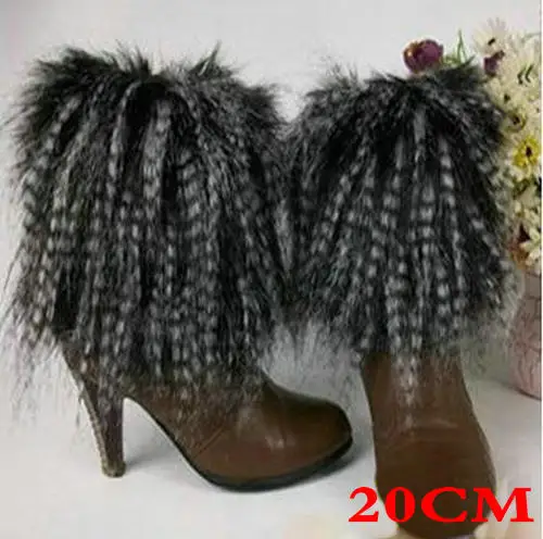 

New Style Boot Cuff Fluffy Soft Furry Faux Fur Leg Warmers Boot Toppers Shoes Cover 101501