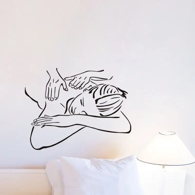 Массажные виниловые наклейки на стену для девочек спа украшение салона красоты