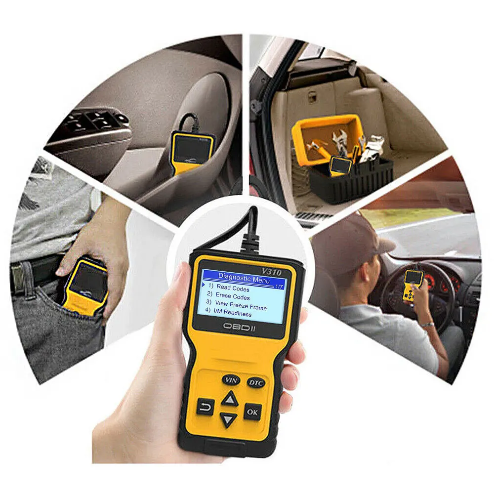 Показателя Viecar V310 автомобильной сканер двигатель Code Reader Сенсор OBD 2 автомобиля