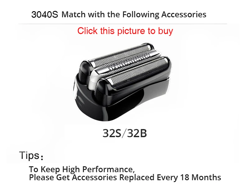 Подлинные электробритвы Braun Series 3 3040 S, бритва для сухой и влажной уборки, возвратно-поступательная бритва