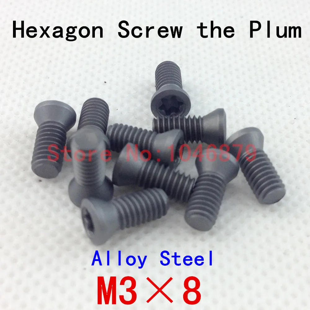M3*8 Hexagonal screws, CNC screws, socket head cap screws, high strength, high hardness within a plum.M3*8