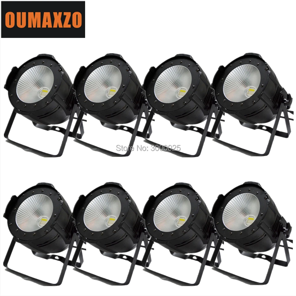 preço 8 Pçs/lote Stage Party Bar Fria Warm White Cob Alumínio 100W 200W Luz LED Par Luz Do Estágio Profissional LEVOU 100W COB Par 2in1