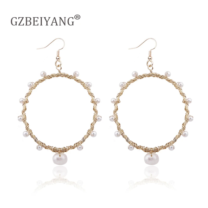 GZBEIYANG Металлические популярные ювелирные изделия дизайн круглые открытые
